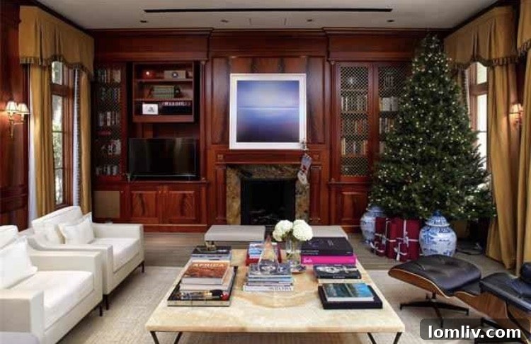 Elegant dining space or secondary living area within the renovated Highland Park residence