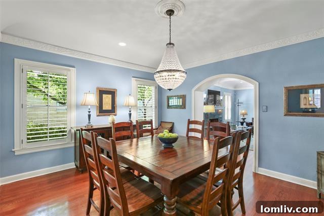 Kessler Park Tudor home exterior with pool