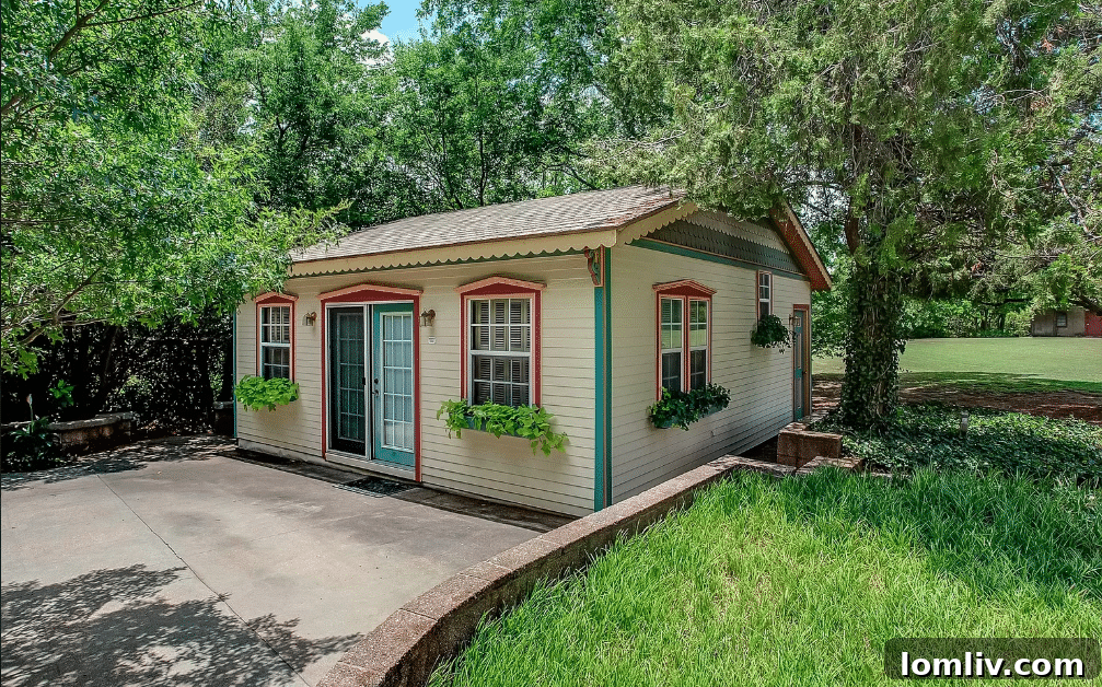 Historic Tate Home Near Downtown Weatherford: Under $1 Million Opportunity 5 Side view of the Tate Home, showcasing its iconic two-story tower