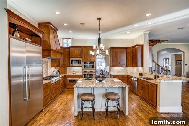 Northern Preston Hollow Craftsman: Flexible Design & Growth Potential on Boca Raton 7 Gourmet Kitchen 5922 Boca Raton Dallas