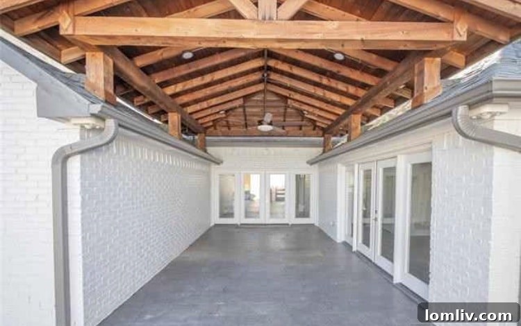 Resort-Style Swimming Pool and Cabana in Southlake Backyard