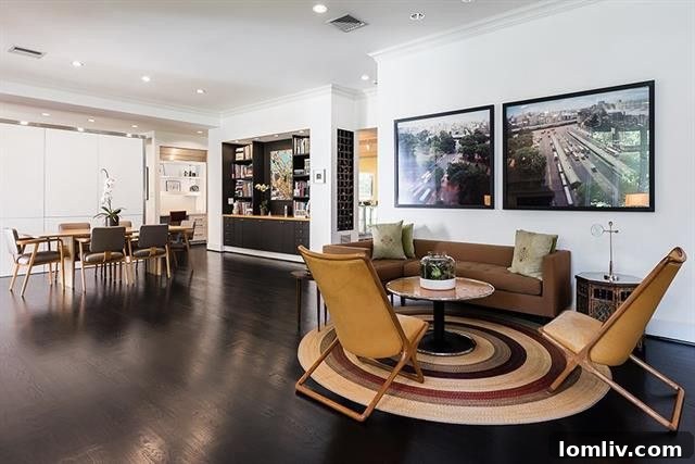 Living Room with Natural Light in Bluffview Estate