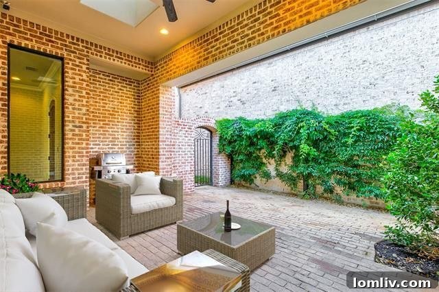 Serene Outdoor Patio Area