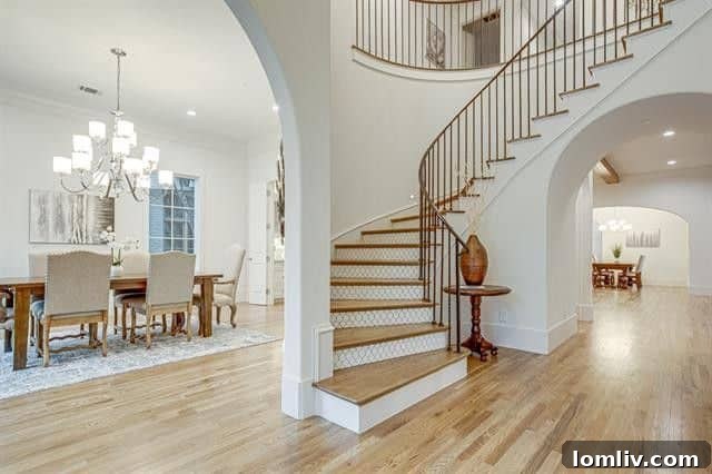 Elegant Staircase and Foyer