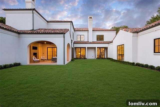 Modern Spanish Colonial Exterior in Preston Hollow