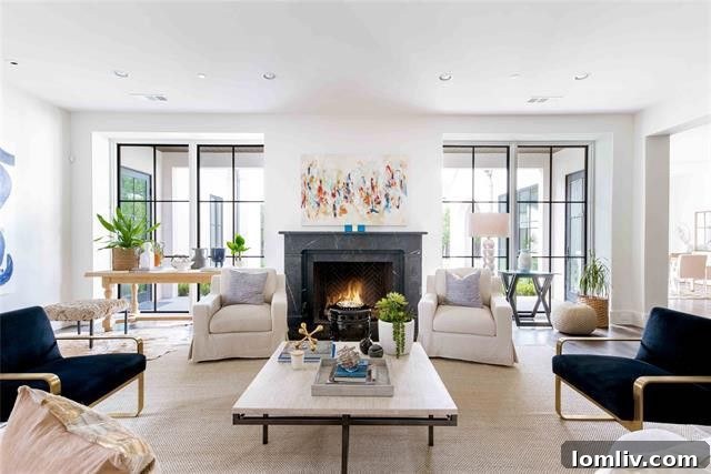 Spacious and Bright Living Room in Preston Hollow