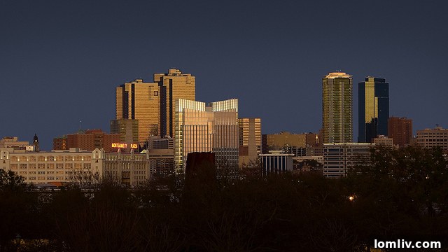 Fort Worth skyline during the pandemic
