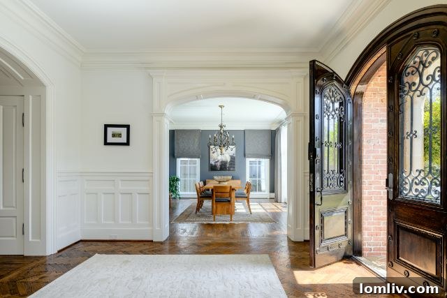 Elegant interior view showcasing architectural details and natural light