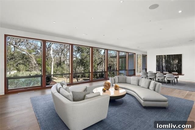 Modern Home Living Space with Natural Light