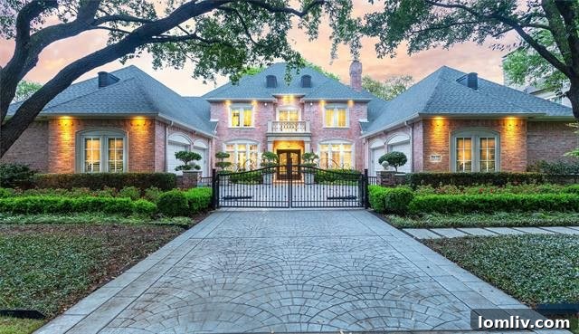 Preston Hollow Renovated Home Exterior with Courtyard