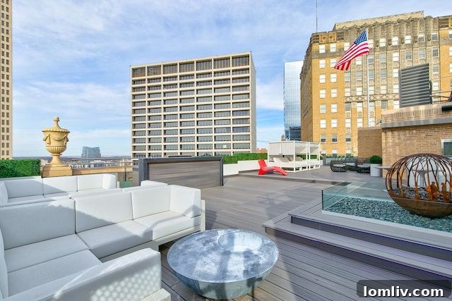 Stunning interior of a Fort Worth penthouse, showcasing modern design and luxurious finishes.