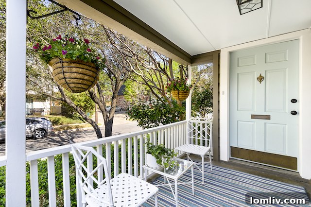 Inviting Front Porch of 3612 Herschel Avenue, Oak Lawn