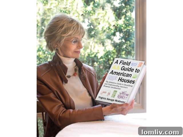 Virginia Savage McAlester: Guardian of Heritage, Chronicler, and Advocate for Change 8 Virginia Savage McAlester holding her influential book, A Field Guide to American Houses