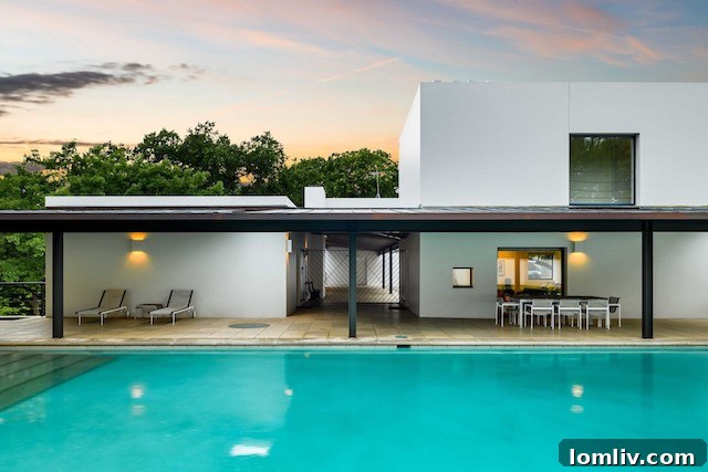 Modern interior design of a Dallas luxury home