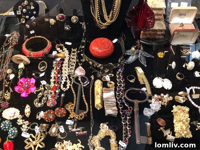 A snapshot of meticulously displayed decorative items and curated furniture arrangements, emphasizing the distinctive style and quality found at Gutmann's Home Furnishings liquidation event.