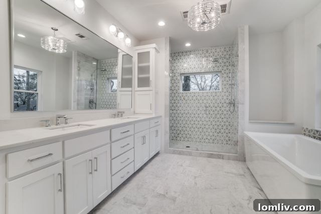 Immaculate New Build, Prime Location 9 Serene master bedroom in a Dallas luxury home, designed for ultimate relaxation and comfort.