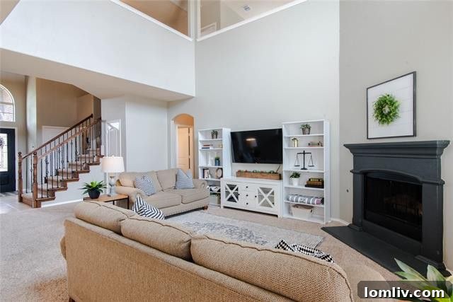 Modern kitchen with dark cabinetry, stainless steel appliances, and a central island in Melissa
