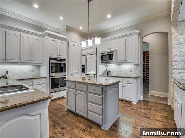 Grand exterior view of the traditional brick home at 1402 Silverlake Road in McKinney