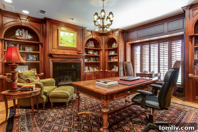 Modern Home Office with ample natural light, featured in 6158 Indian Creek Drive