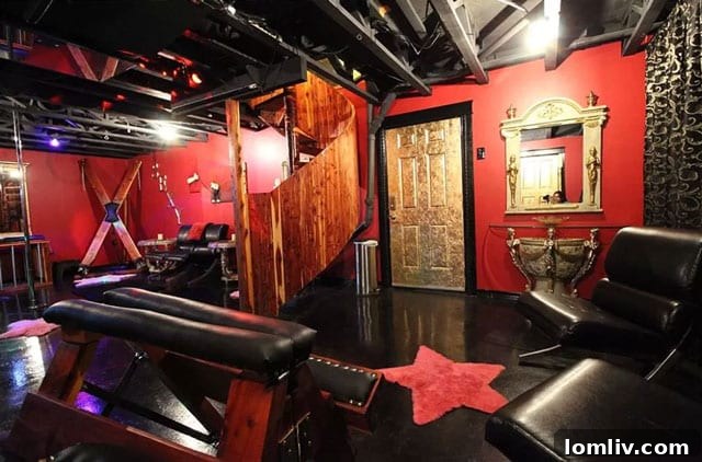 Detailed Shot of the Adult Playroom's Interior Design