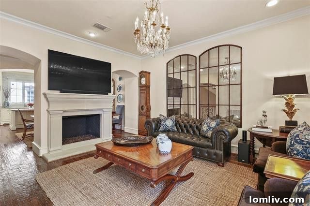 Multi-level luxury townhouse interior with open concept design