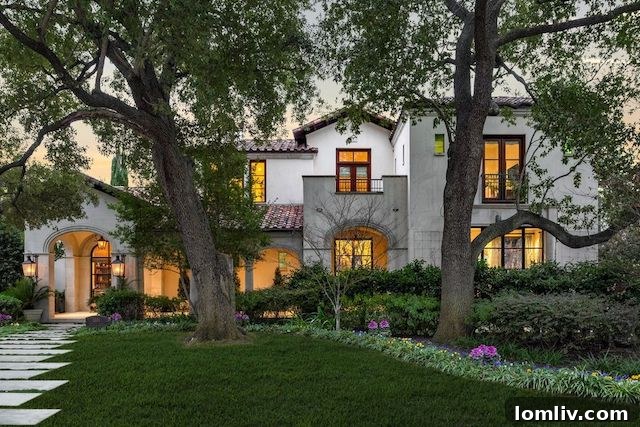 Resort-style pool and spa in a luxury Highland Park estate