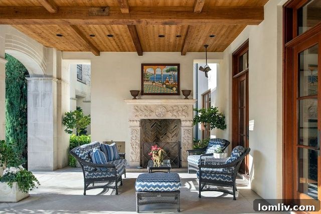 Elegant loggia and outdoor living space at 3601 Lexington Avenue