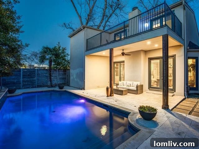 5211 Milam Street Backyard Pool and Patio