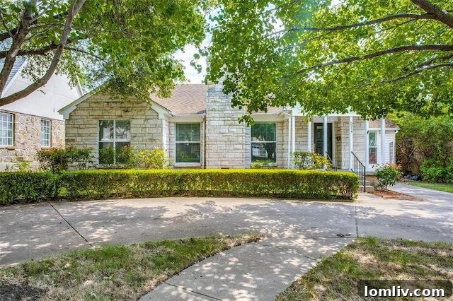 M Streets fixer-upper, Austin Stone home Dallas, historic real estate M Streets, McCommas Boulevard, value investment Dallas