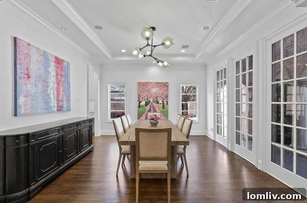 Elegant Entrance of a Renovated Preston Hollow Home