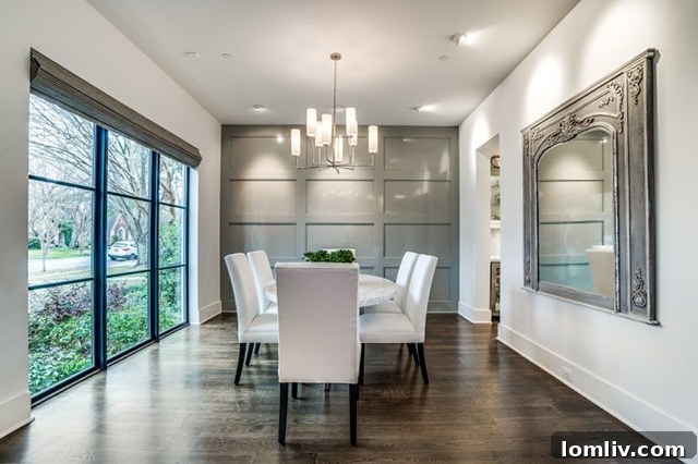 Stunning architectural details of a luxury Dallas home