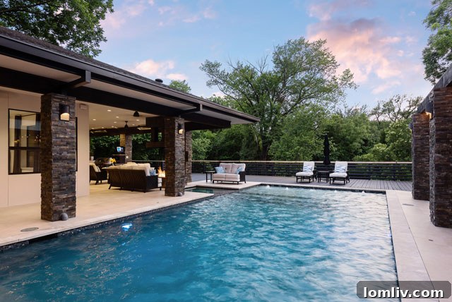 Exterior View of the Home and Pool