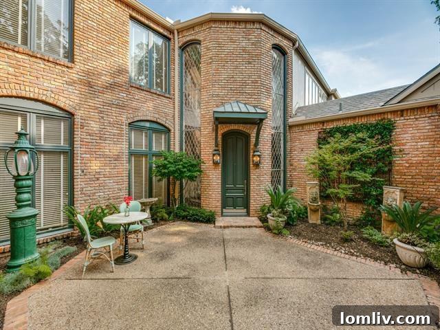 Charming brick exterior of 5715 Bordeaux Avenue in Dallas.