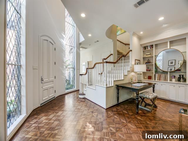 Bright living room interior of 5715 Bordeaux Avenue with abundant natural light.