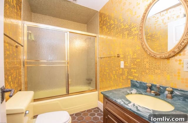 Unique and Bold Bathroom Wallpaper Design