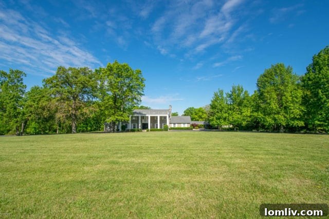 Sprawling Vintage Home Exterior on 36 Acres