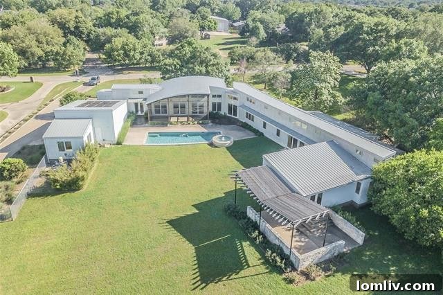 Three Homes From Another Dimension: Limitless Possibilities 7 Contemporary home exterior with distinctive architectural lines in Grapevine.