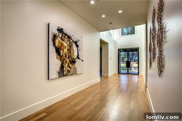 Modern Architecture Dallas - 6839 Orchid Lane Front Entrance