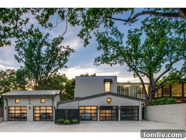 Luxurious eight-car garage at 3601 Euclid Avenue for car enthusiasts