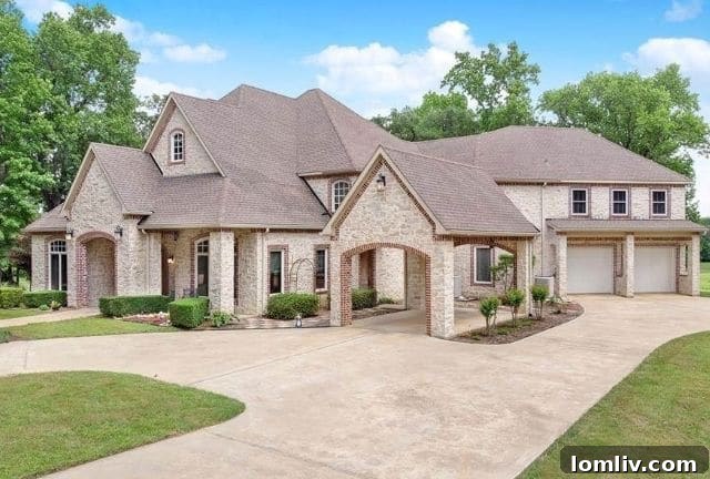 Interior of Luxury Ranch Home with High Ceilings