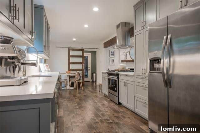 Gourmet Chef's Kitchen with Stainless Steel Appliances