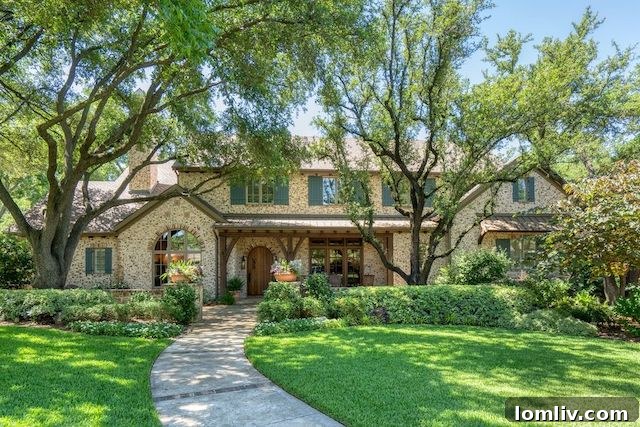 Elegant Entrance of a North Dallas Custom Home