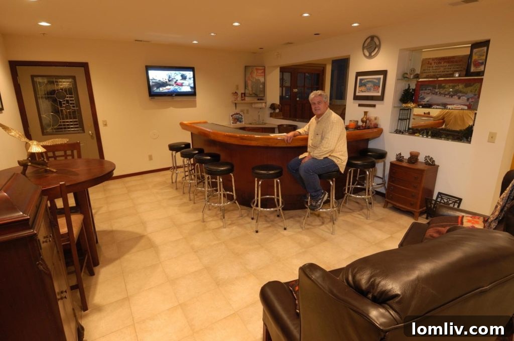 The Midcentury Modern That Transports You 6 Envisioning the Space: A gentleman in the showroom