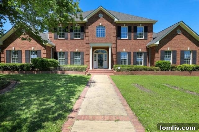 Beautifully landscaped entrance to Shoemake Ranch