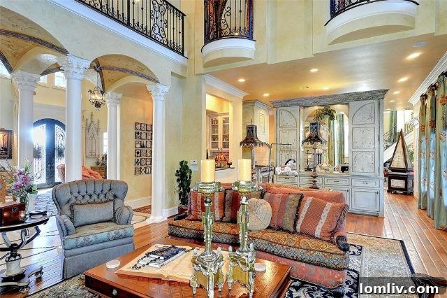 Grand Entrance and Landscaping at 233 Woodland Hills Drive