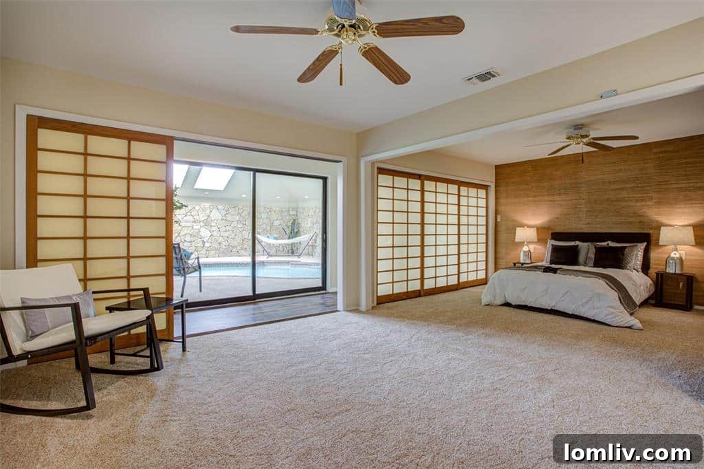 Spacious Bedroom with Golf Course Views, Farmers Branch Luxury Home