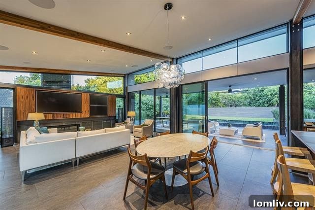 Signature Texas Modern: An AIA Dallas Tour Residence 7 Spacious and bright modern living area