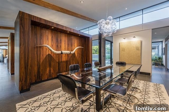 Signature Texas Modern: An AIA Dallas Tour Residence 9 Durable cold-rolled steel baseboards in a modern home