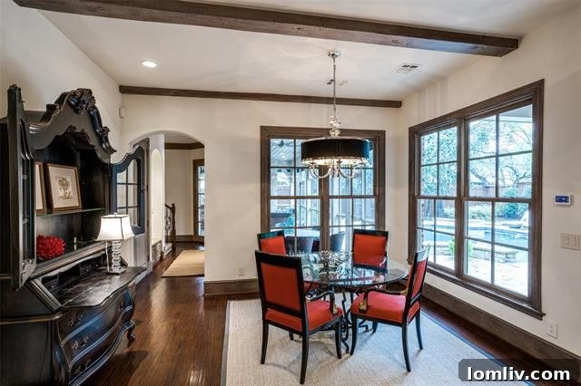 Preston Hollow Mansion: A Beauty Icon's Former Residence 9 Dining area connected to the gourmet kitchen