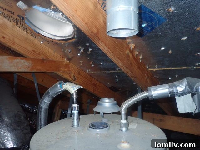 Disconnected flue pipe from a heating appliance